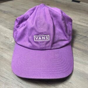 Vans Purple Adjustable Strapback Baseball Cap Cotton Casual Hat
